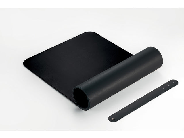 Onderlegger oprolbaar Sigel zwart-zwart, 800x300x2mm imitatieleer, dubbelzijdig