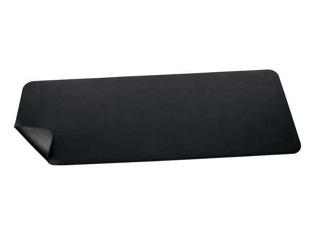 Onderlegger oprolbaar Sigel zwart-zwart, 800x300x2mm imitatieleer, dubbelzijdig