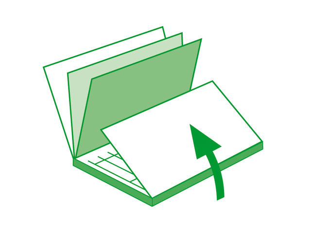 Leveringsbonnen met doorslag, 1e + 2e vel bedrukt, A5, zelfkopiërend, 2 x 40 vel