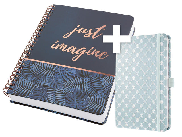 Notitieboek Jolie Mystic A4 spiraal. Met gratis Jolie A5 notitieboek