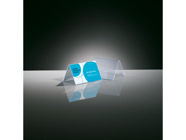 Sigel-Tafelkarte, 100 x 60 mm, Glashalter, für 10 Stück