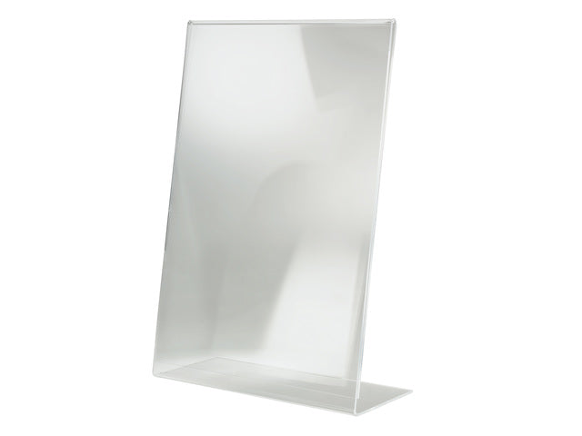 Tafelstandaard Sigel glashelder A3 schuin