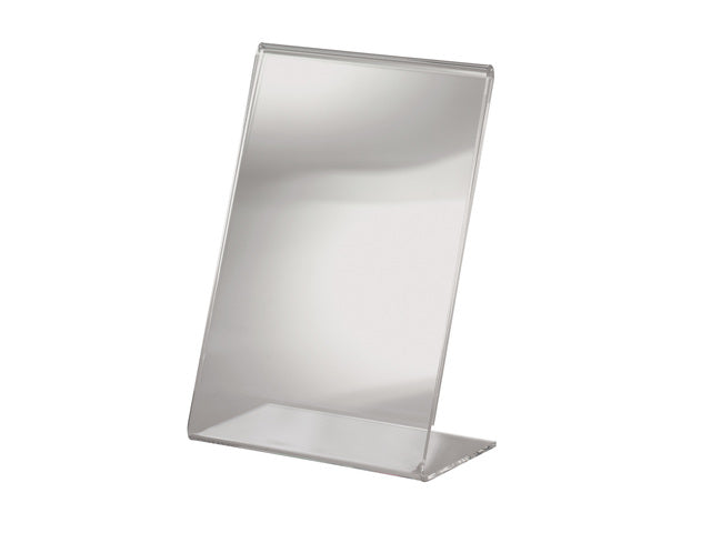 Tafelstandaard Sigel glashelder A6 schuin