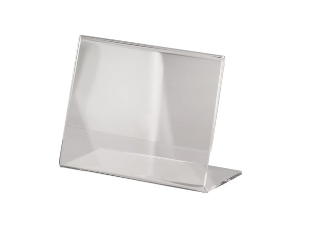 Tafelstandaard Sigel glashelder A7 schuin dwars