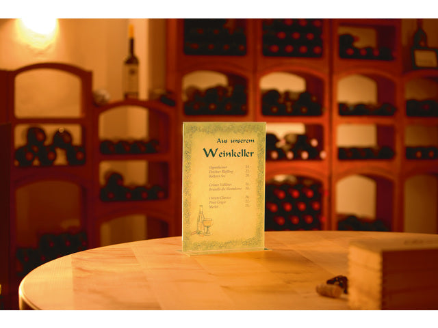 Tafelstandaard Sigel glashelder A4 recht