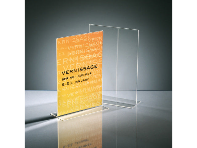 Tafelstandaard Sigel glashelder A4 recht