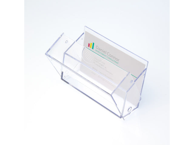 Visitekaartjesbox Sigel 85x56x27mm glashelder