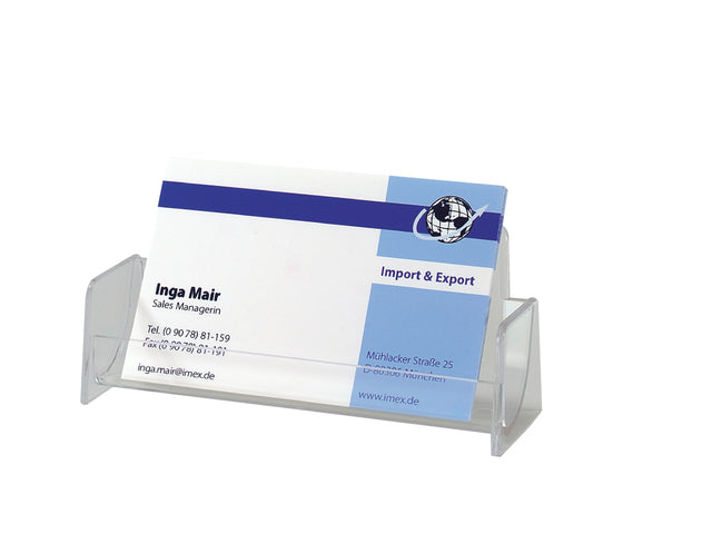 Visitekaartjeshouder Sigel 94x56x19mm glashelder