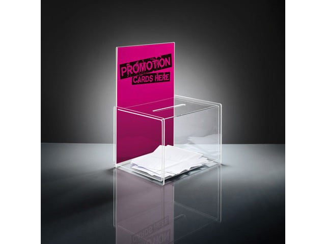 Actiebox Sigel transparant 22x17x30 cm + insteek voor A4