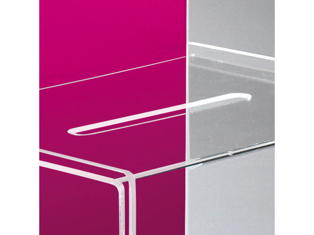 Actiebox Sigel transparant 22x17x30 cm + insteek voor A4