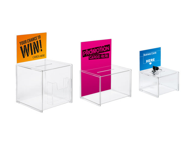 Actiebox Sigel transparant incl slot 15x22x15mm cm + insteek voor A6