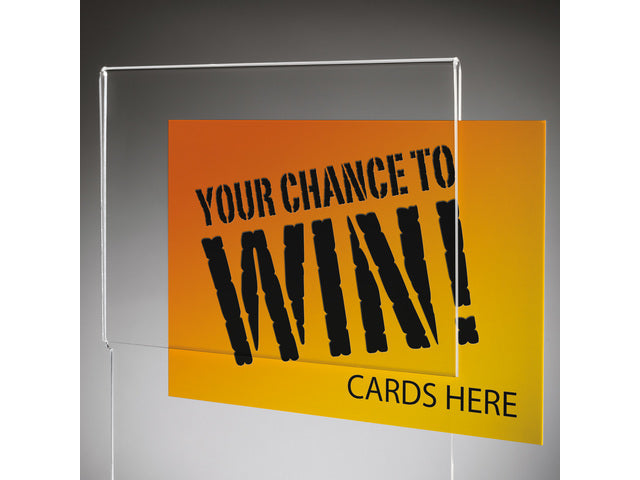 Actiebox Sigel transparant met folderhouder 21x36x21mm cm + insteek voor A5