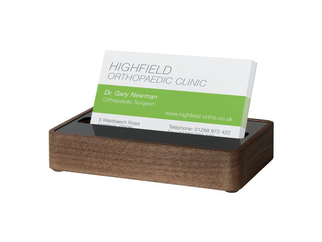 Visitekaarthouder Sigel walnoothout