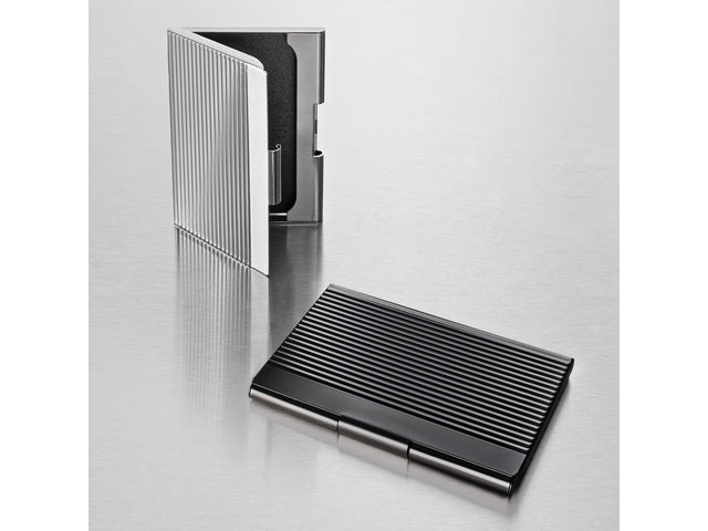 Visitekaartetui Sigel matt schwarz