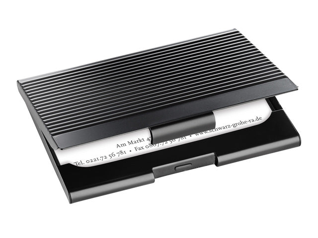 Visitekaartetui Sigel mat zwart