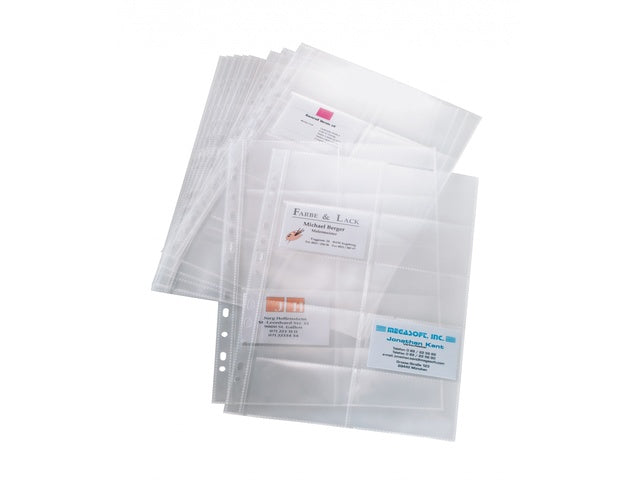 Visitekaarthoes Sigel voor visitekaartmap A4 2 rijen