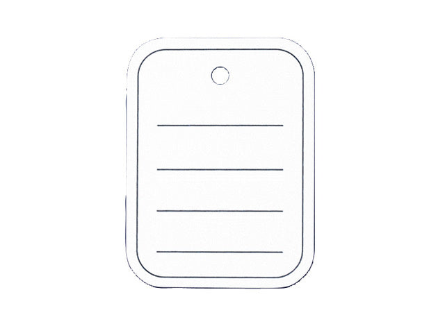 Prijskaart 40x50 mm met gat gelinieerd, doos a 500 stuks