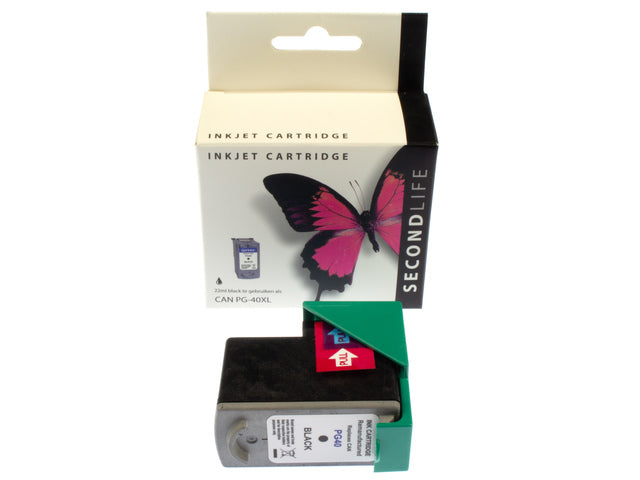 Cartridge SecondLife Canon PG 40 zwart