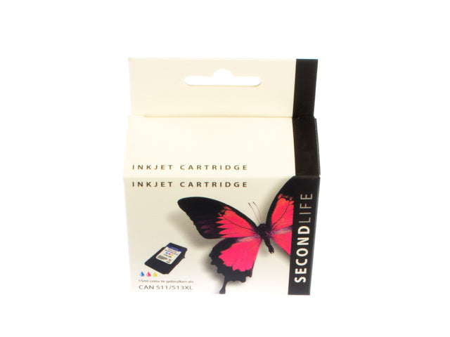 Cartridge SecondLife Canon CL 511/513 kleur