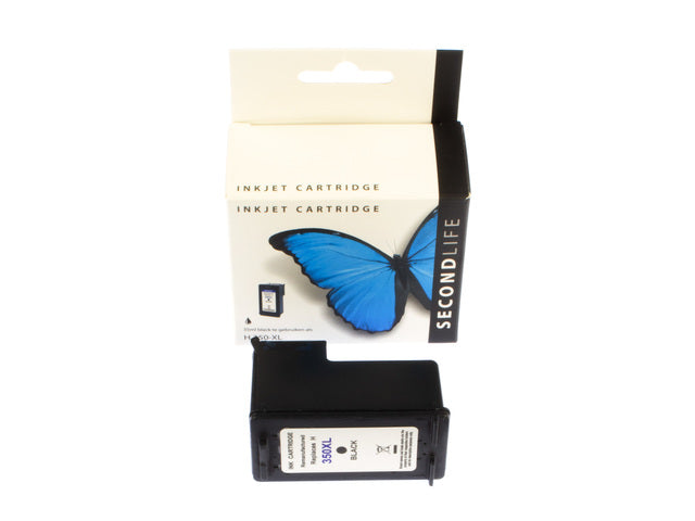 Cartridge SecondLife HP 350 XL zwart