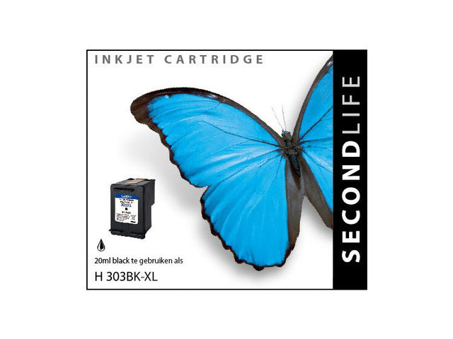 Cartridge Secondlife HP 303 Xl zwart