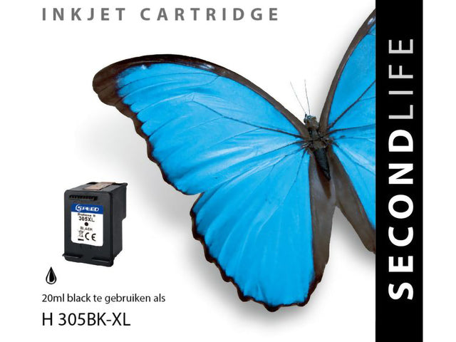 Cartridge Secondlife HP 305 zwart