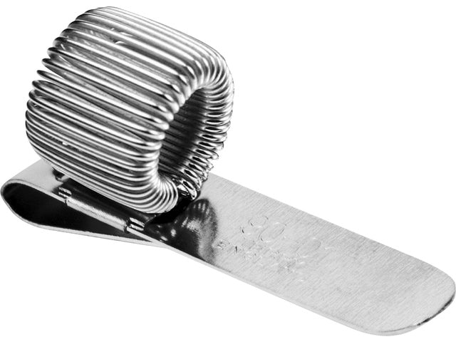 Terry Clip voor 1 pen of potlood zilver