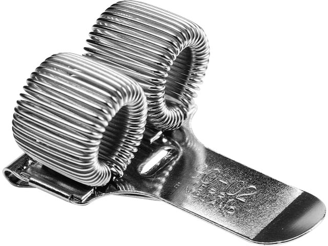 Terry Clip voor 2 pennen en/of potloden zilver