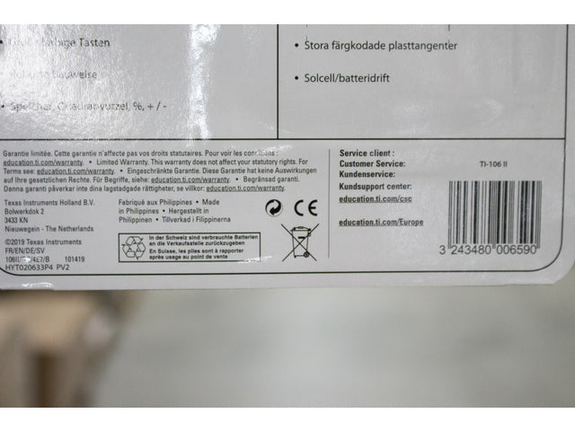 Calculator 106 II Texas Instruments