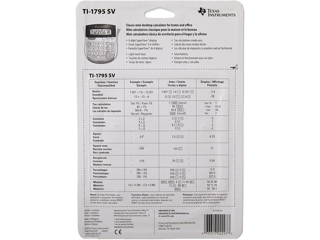 Calculator TI-1795 SV