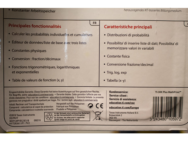 Calculator TI-30XPLMP