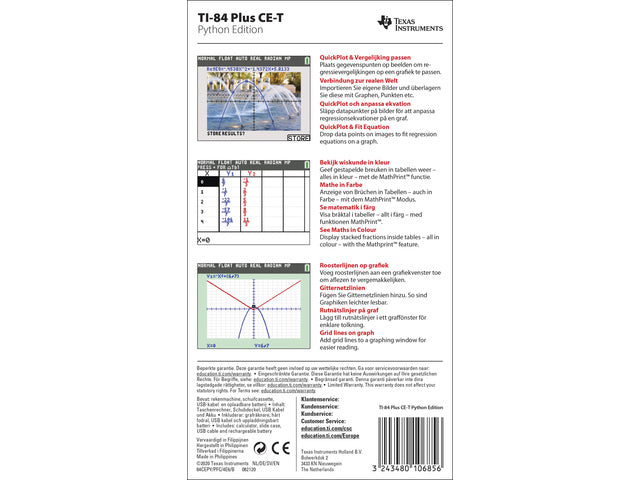Graphing calculator 84PLCET PY Python Edition