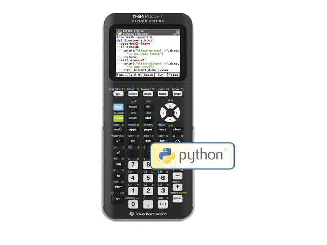 Graphing calculator 84PLCET PY Python Edition