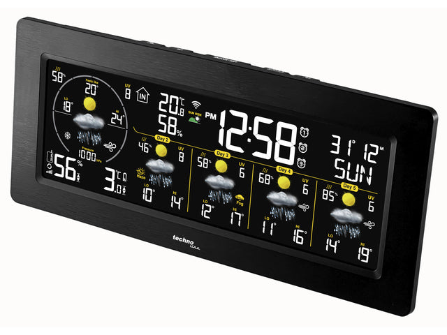 Weerstation Technoline WD 3050 232x100x42mm zwart met 1 buitensensor
