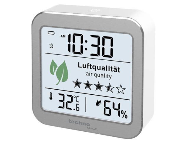 CO2-meter Technoline WL 1020 82x82x25mm zilver