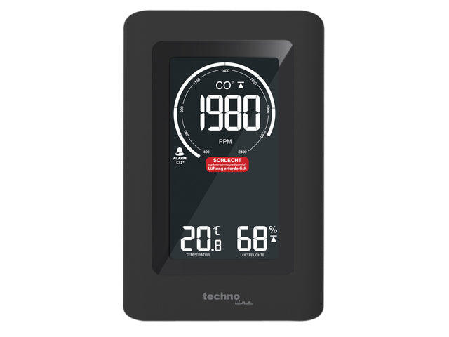 CO2-meter Technoline WL 1030 94x145x50mm zwart