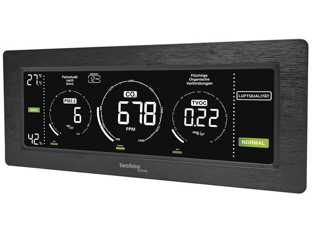 CO2-meter Technoline WL 1035 233x100x47mm zwart