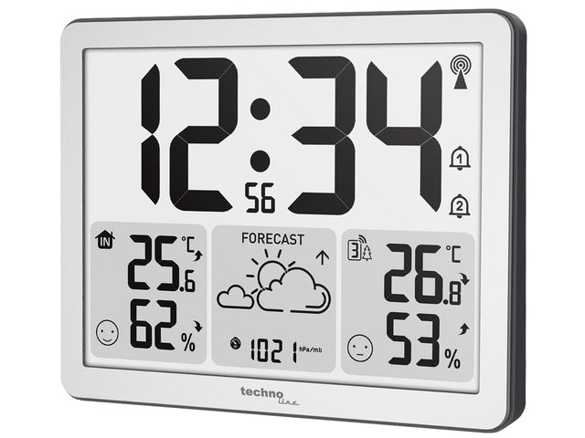 Weerstation Technoline WS 6780 173x140x27mm zilver met 1 buitensensor