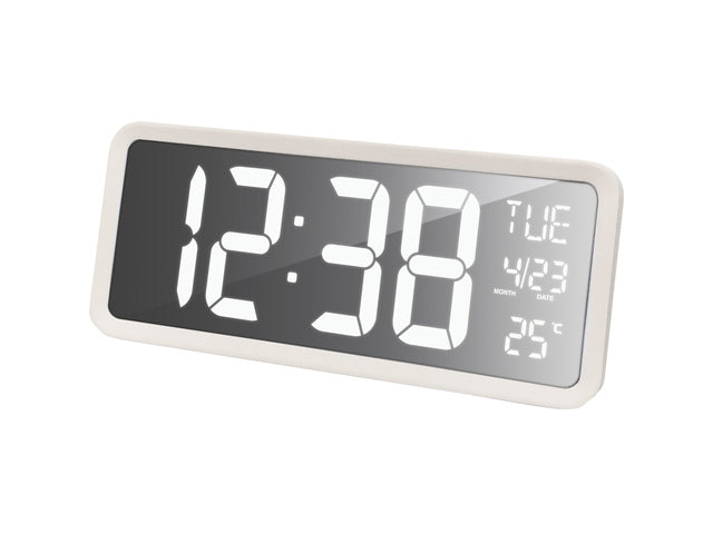 Digitale wandklok Technoline WS 8130 368x158x40mm met XXL LED