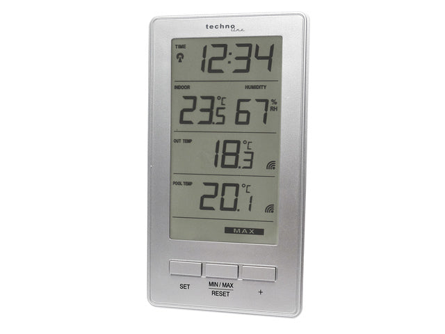 Weerstation Technoline WS 9069 78x147x23mm met 2 buitensensoren