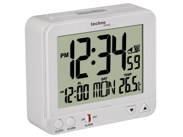 Wekker Technoline WT 195 95x80x32mm wit
