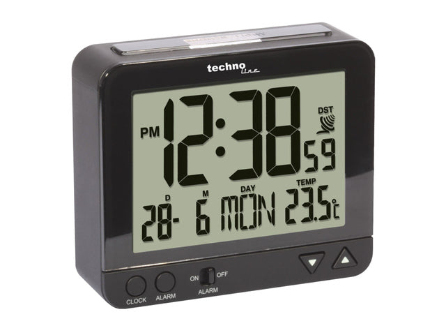 Wekker Technoline WT 195 95x80x32mm zwart