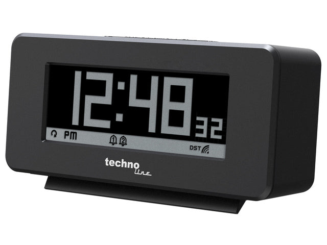 Wekker Technoline WT 295 120x57x45mm zwart