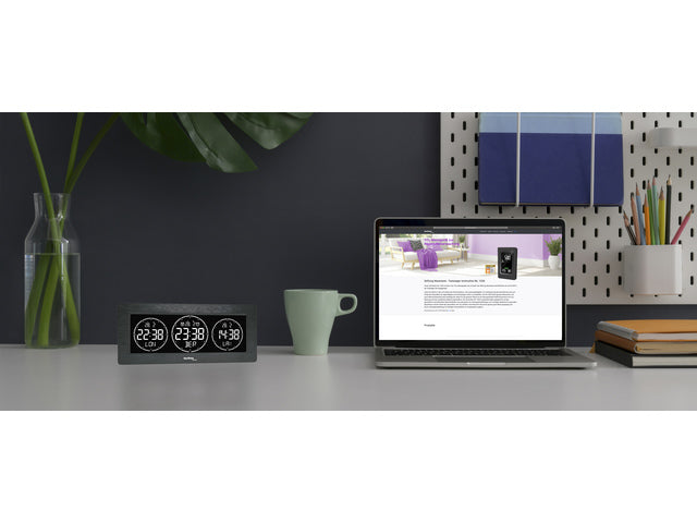 Wereldklok Technoline WT 458 232x99x48mm zwart