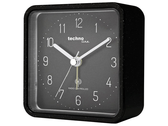 Wekker Technoline WT 775 91x91x40mm zwart analoog