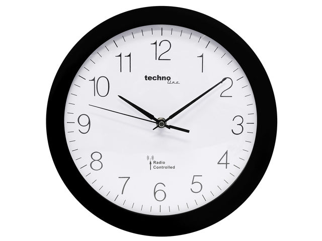 Wandklok Technoline WT 8000 30 cm zwart