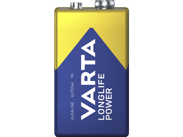 Batterij Varta Longlife Power 9V blister a 1 stuks