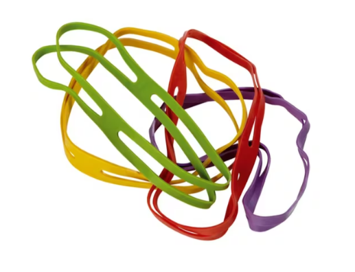 Kruisbandelastiek Alco 100gr 150x11mm assorti