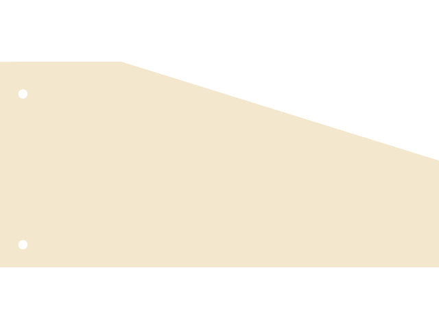 Scheidingsstrook Kangaro 2-fach 240x105x60mm Trapez 180 Gramm RC beige