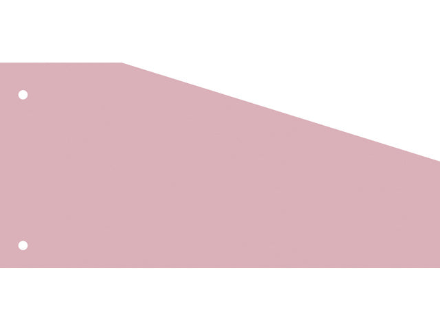 Scheidingsstrook Kangaro 2-gaats 240x105x60mm trapezium 180 grams RC roze